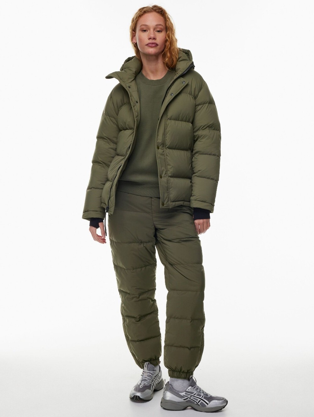 Aritzia Super puff Pants In olive